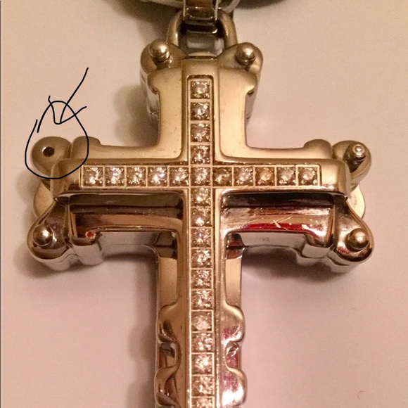Stainless Steel mans Chain and Cross Pendant  222g - Picture 8 of 8